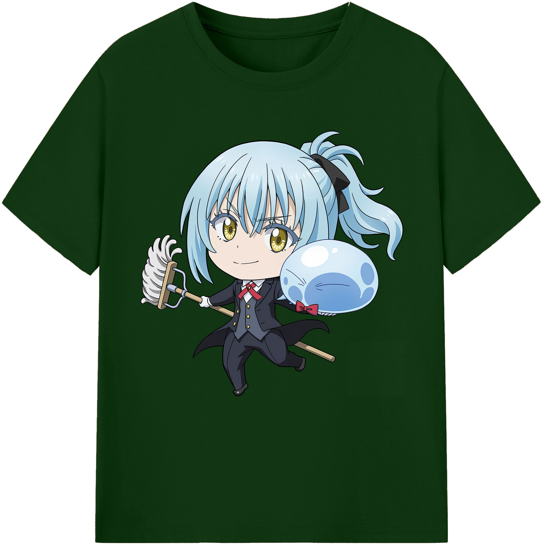 （画像用） 転スラ Regarding Reincarnated to Slime 綿100％半袖Tシャツ（フロントプリント）